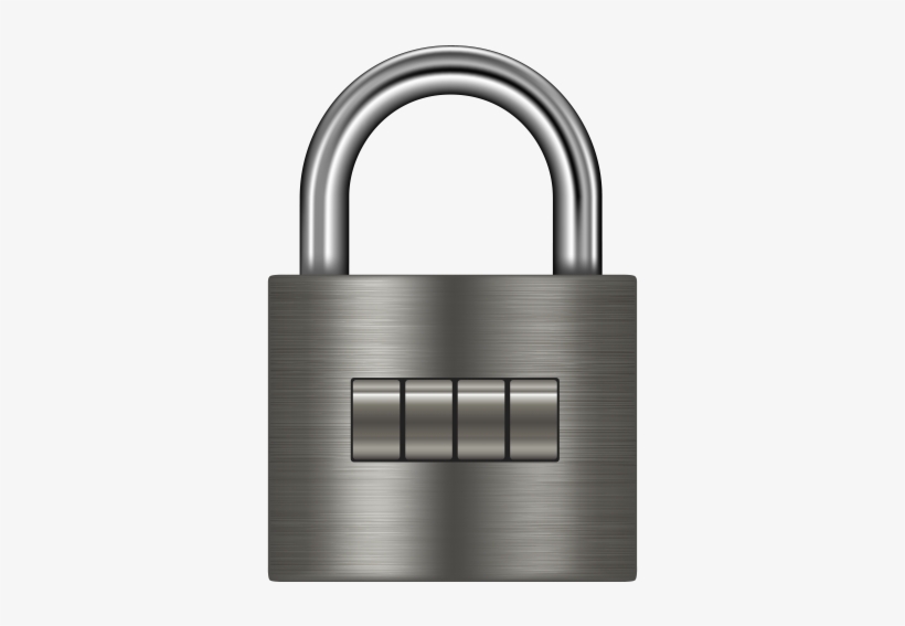 Silver Padlock Png Clip Art - Padlock Clip Art, transparent png download