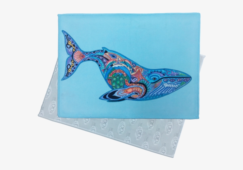 Blue Whale Microfiber Cleaning Cloth - Toland Home Garden Animal Spirits- Whale Garden Flag, transparent png download