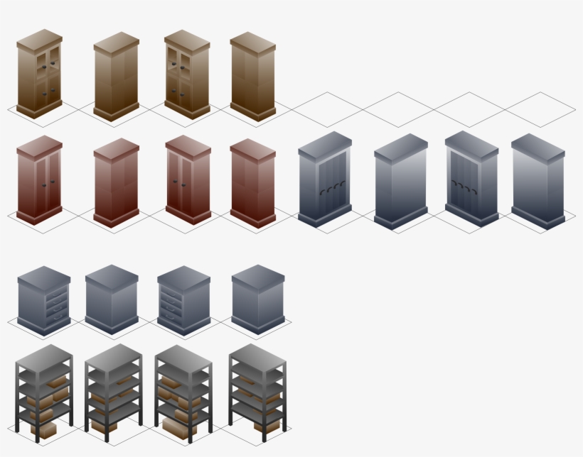 This Free Icons Png Design Of Isometric Cabinet, transparent png download
