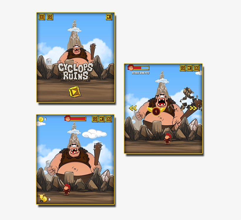 Cyclops Ruins Ctl Arcade - Cartoon, transparent png download
