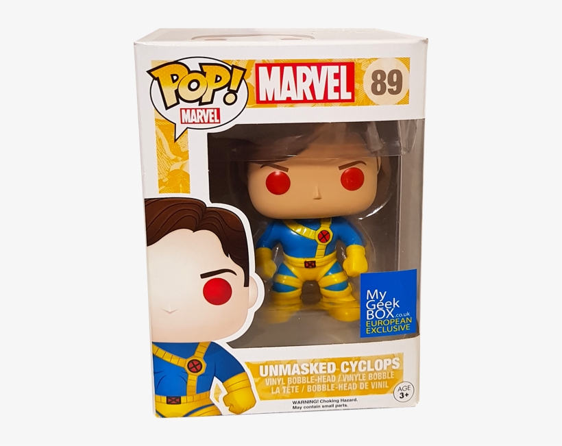 Cyclops Unmasked Us Exclusive Pop Vinyl Figure - Funko X-men Unmasked Cyclops Red Eye Pop! Vinyl Figure, transparent png download