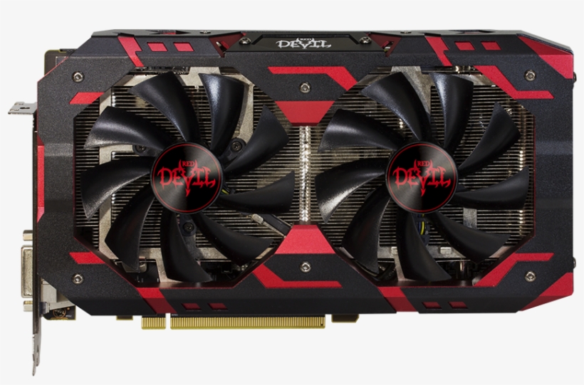 Powercolor Red Devil Rx 590 Graphics Card Front - Radeon Rx 580 Red Devil, transparent png download