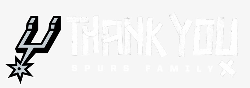 Thank You Spurs Family - San Antonio Spurs, transparent png download