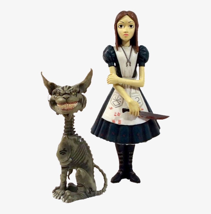 Alice And Cheshire Figure - Alice In Wonderland Knife Figure, transparent png download