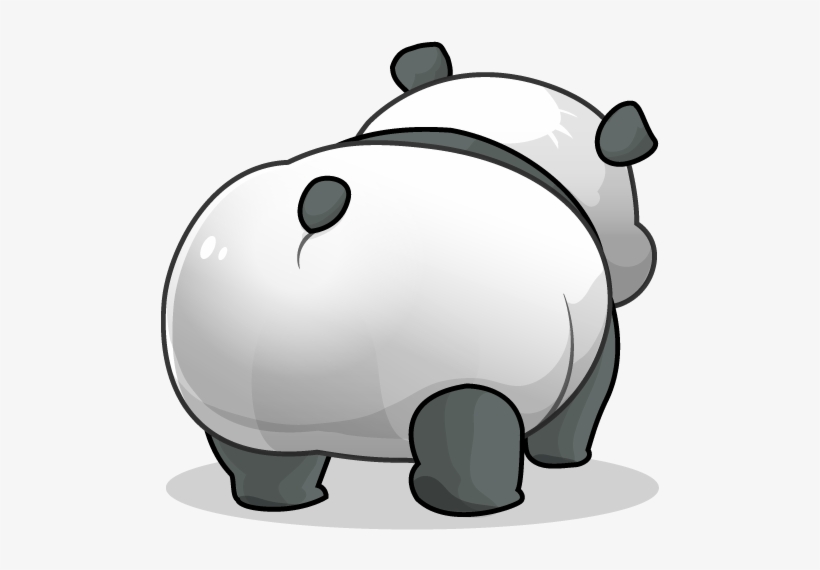 22 Jun - Warframe Panda Butt Glyph, transparent png download