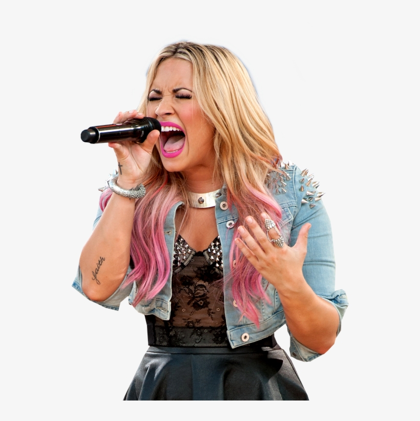 Demi Lovato - Cabelo Californiano Rosa E Verde, transparent png download