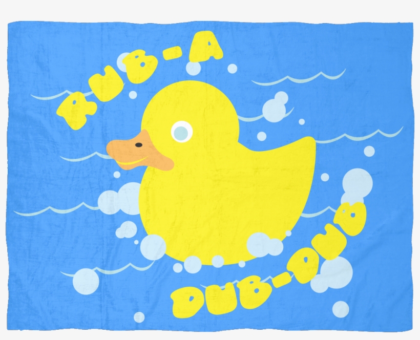 Rubber Duck Fleece Baby Blanket Blankets - Rubber Duck, transparent png download