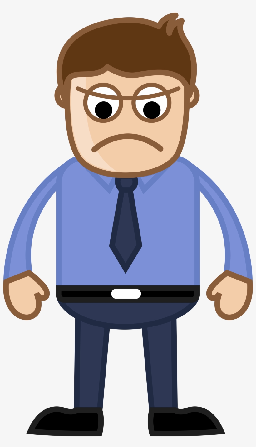Boss - Happy Man Cartoon, transparent png download