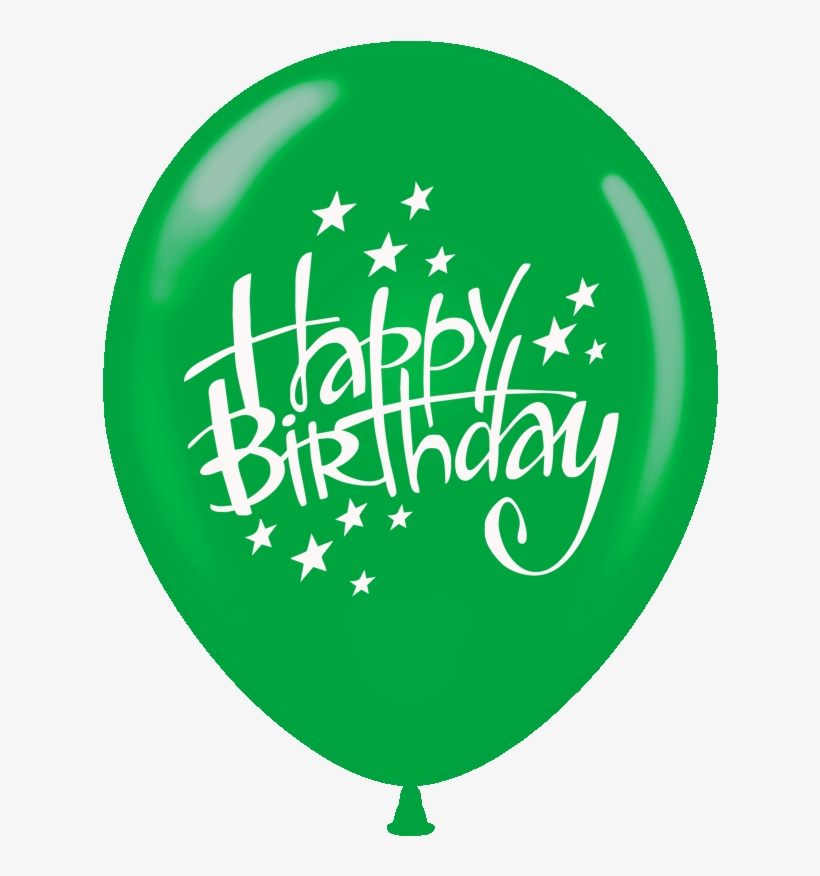 Balloons Printed Happy Birthday With Stars 1 Side Nd - Happy Birthday 6 [book], transparent png download