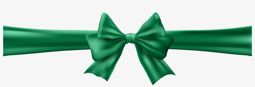 Green Bow Png, transparent png download