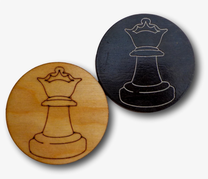 Flat Chess Pieces, Laser Cut Chess Pieces, Veneer Chess - Chess, transparent png download