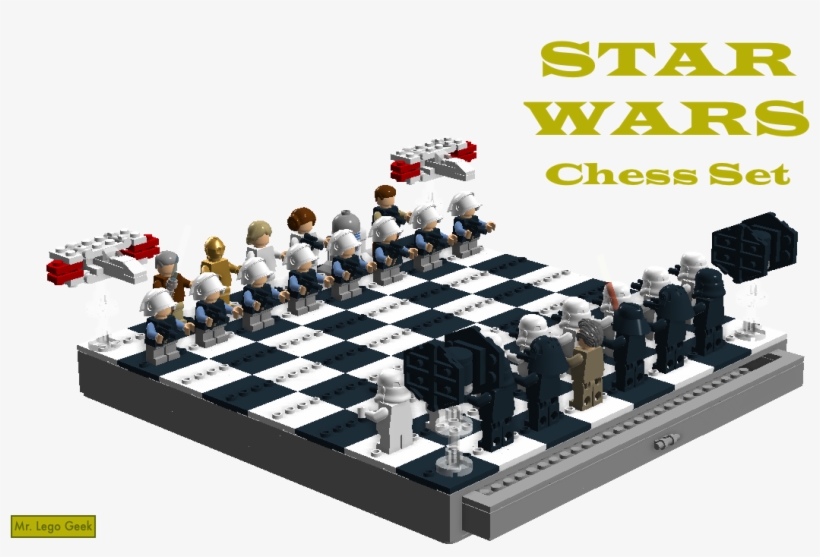 Star Wars Chess - Lego Star Wars Chess, transparent png download