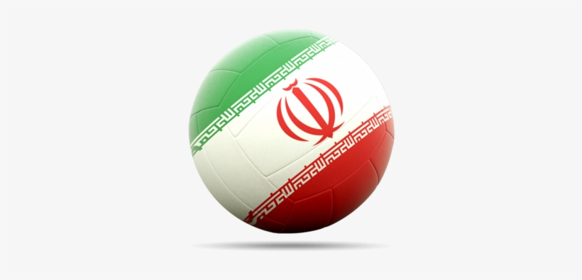 Illustration Of Flag Of Iran - Volleyball Iran Flag, transparent png download