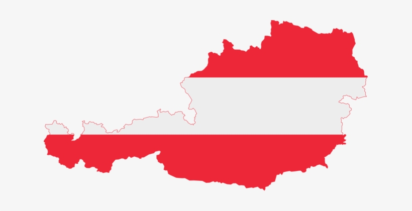 Flag Of Austria Map National Flag Austria Flag Map Transparent PNG 