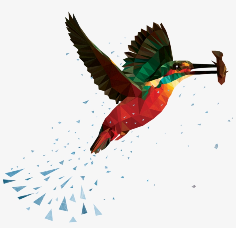 Kingfisher Bird Png Free Download - Low Poly Kingfisher, transparent png download