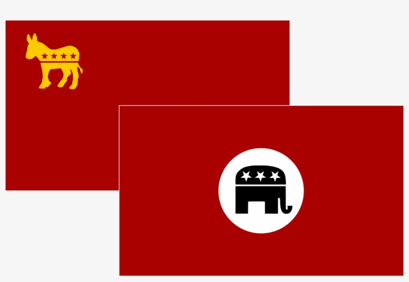 Commie Democrats Vs Nazi Republicans, transparent png download