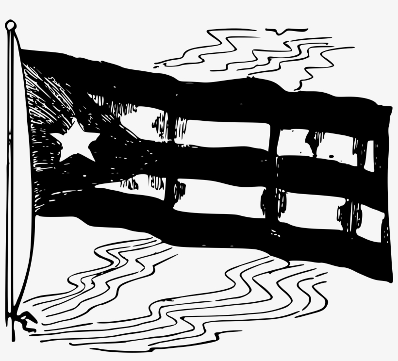 This Free Icons Png Design Of Cuban Flag - Black And White Pr Flag, transparent png download