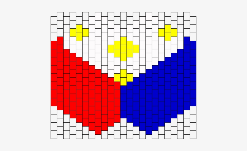 Philippines Flag Mask Bead Pattern - Legend Of Zelda Kandi Mask, transparent png download