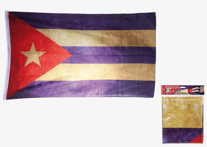 All World Countries Cuba Vintage Flag, transparent png download