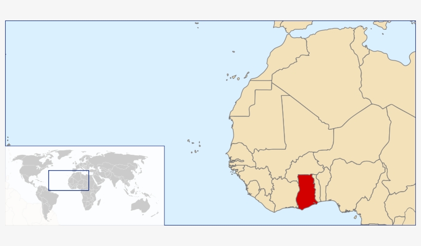 Map Of Ghana - Guinea Bissau, transparent png download