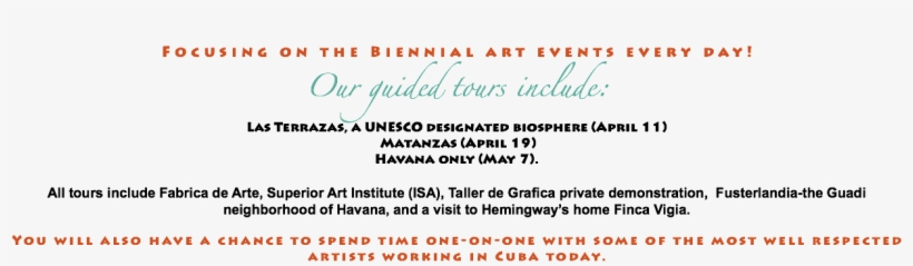 Focusing On The Biennial Art Events Every Day Our Guided - Fábrica De Arte Cubano, transparent png download