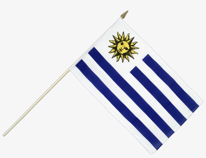Hand Waving Flag 12x18" - Uruguay Car Flag - 12x16", transparent png download
