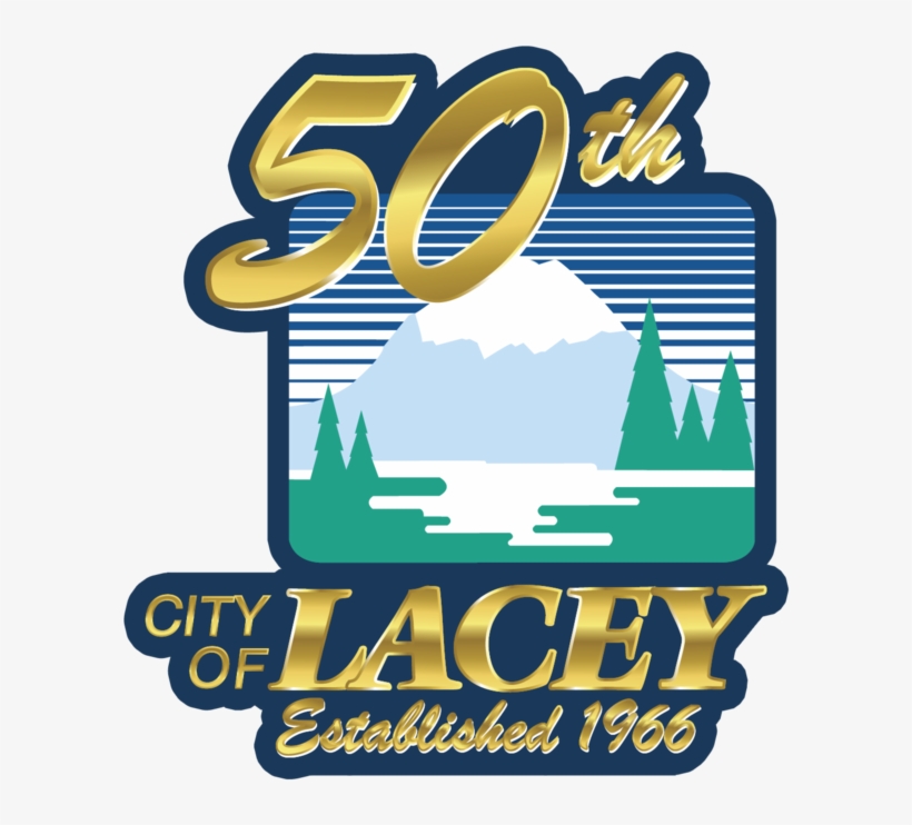 50th Anniversary Lapel Pin No White - Lacey, transparent png download