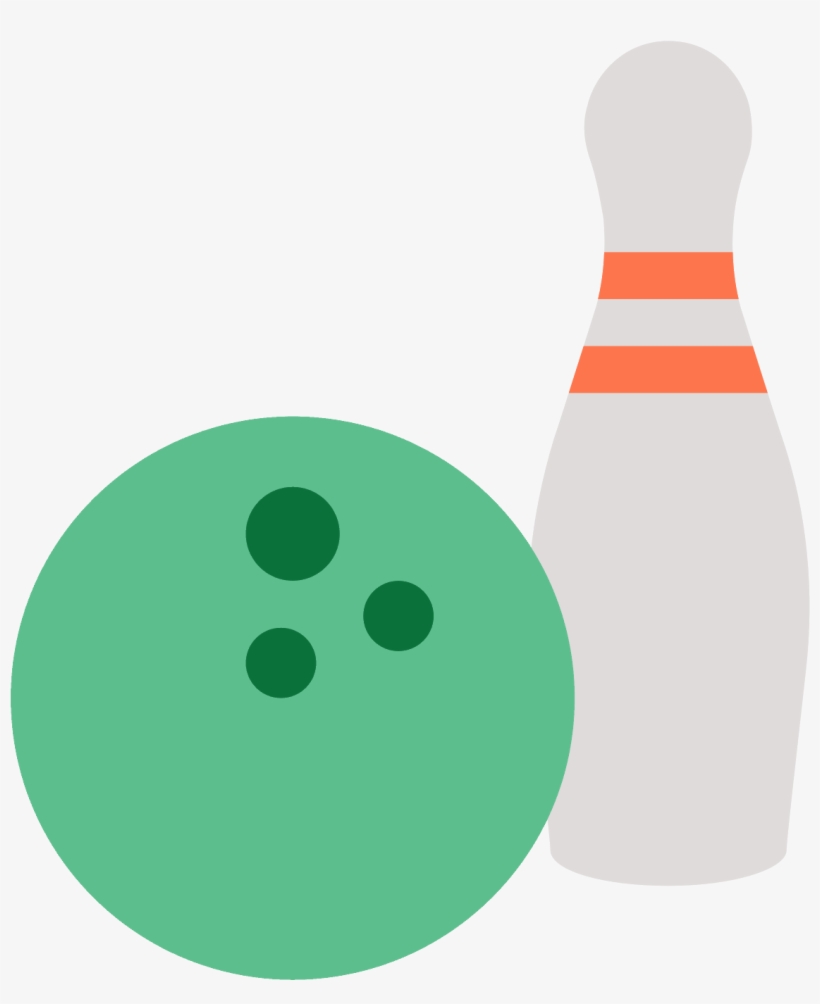 Bowling Ball And Pins Png - Bowling Icon, transparent png download
