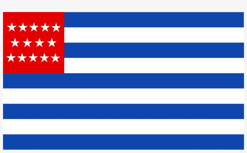 Flag Of El Salvador From 1877-1912 - Us Flag Blue Stripes, transparent png download