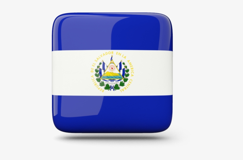 El Salvador Flag Wallpapers Graphics - El Salvador Flag Square, transparent png download