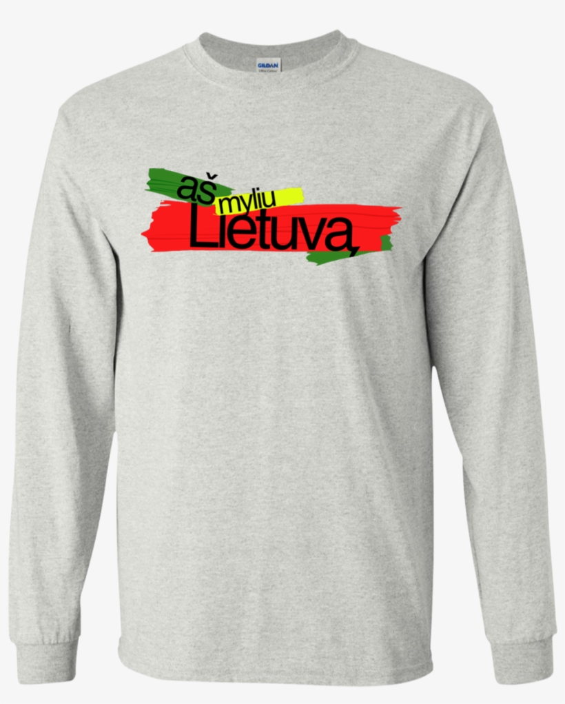 As Myliu Lietuva Youth Boys/girls Long Sleeve - T-shirt, transparent png download