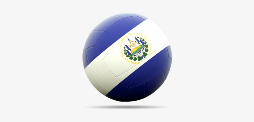 Illustration Of Flag Of El Salvador - Volleyball El Salvador, transparent png download