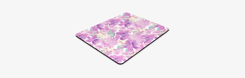 Pastel Watercolor Flower Pattern Rectangle Mousepad - Hydrangea, transparent png download