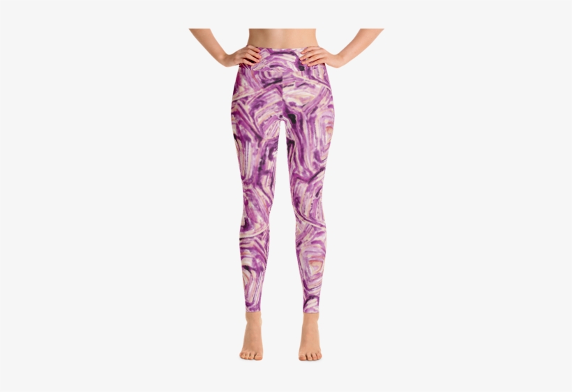 Tortoiseshell In Amethyst Yoga Leggings, transparent png download
