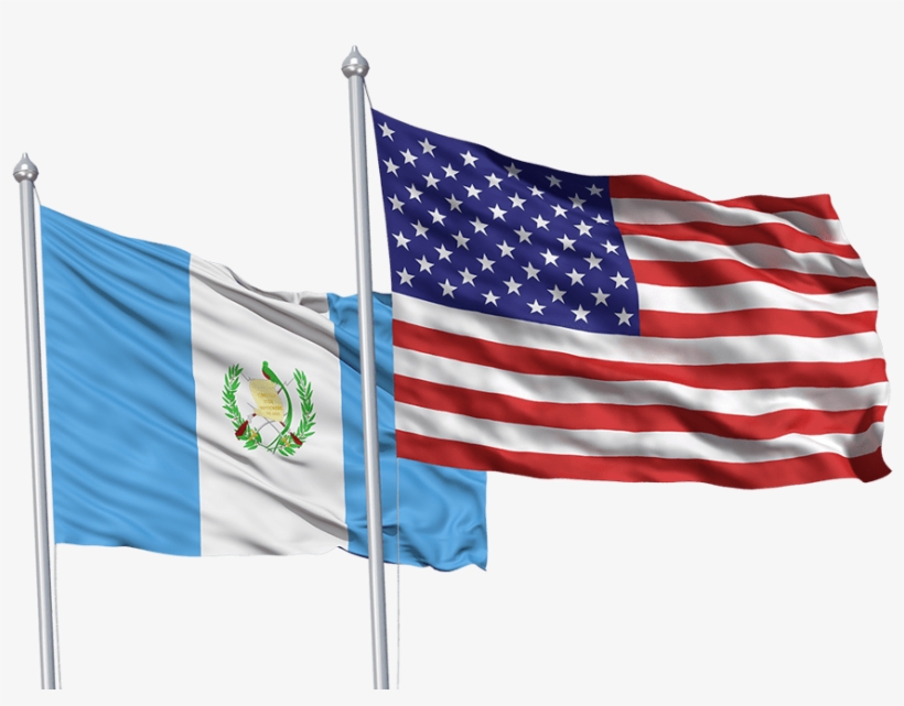 Usa And Guatemala Flags, transparent png download