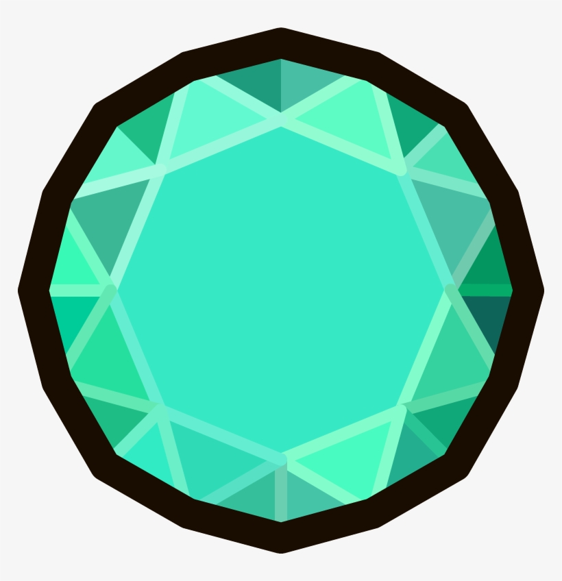 Emerald Treasure Hunt - Club Penguin Diamond, transparent png download