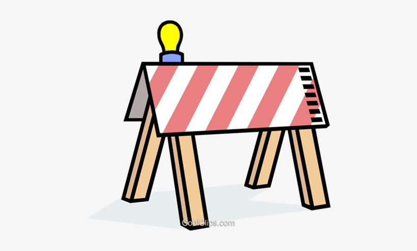 Construction Barricade Royalty Free Vector Clip Art - Emotion, transparent png download