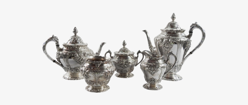 Silverplate Reed & Barton Tea & Coffee Set - Tea, transparent png download