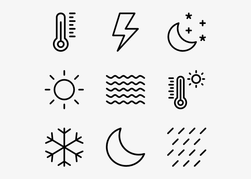 Weather Icon Compilation - Weather Forecasting, transparent png download