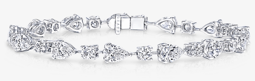 A Classic Graff Multi-shape Diamond Bracelet - Bracelet, transparent png download