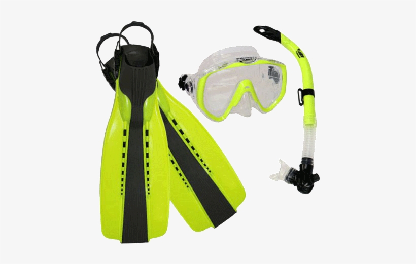 Mask, Finns & Snorkel - Promate Scuba Diving Snorkeling Extra-wide Mask Snorkel, transparent png download