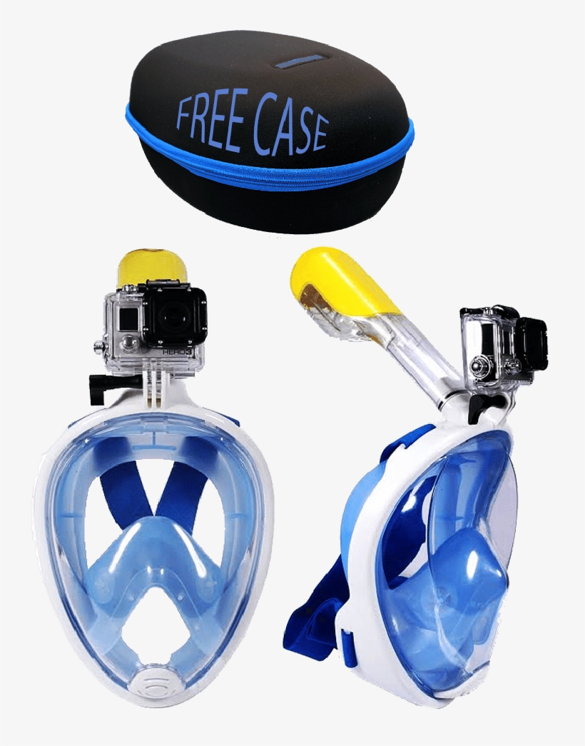 Full Face Snorkel Mask Pink, transparent png download