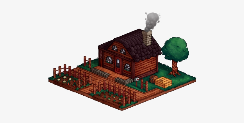 Here Is My Finished Drawing Of My House In Stardew - Stardew Valley House Mods, transparent png download