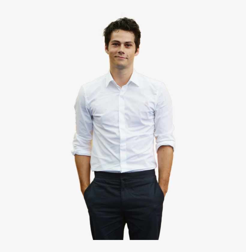 Actor, Handsome, And Boy Image - Dylan O Brien Shirt White, transparent png download