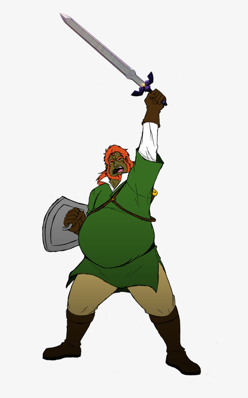 Fat Baseball Bat Clipart - Ganon, transparent png download
