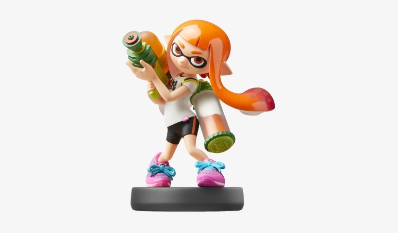 Inkling Amiibo Figure - Smash Bros Inkling Amiibo, transparent png download