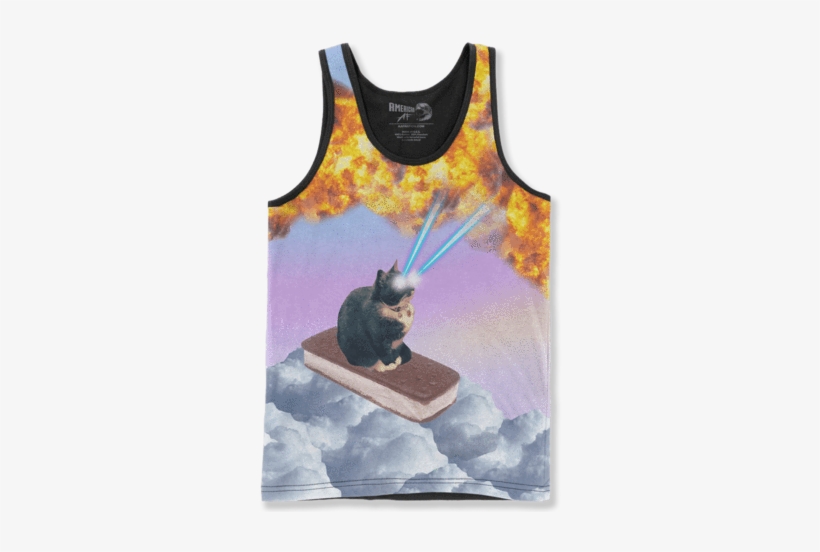 Super Cat - Golden Labrador Face - Unisex Tank / Sublimation /, transparent png download
