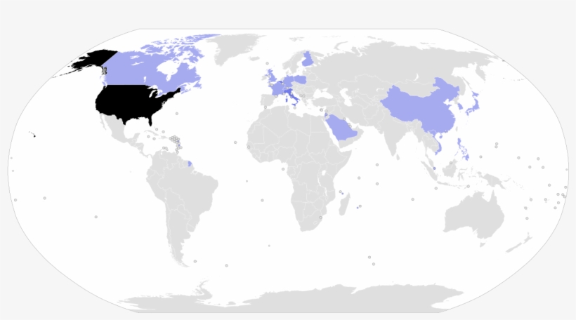 List Of International Presidential Trips Made By Donald - Us Army World Map, transparent png download