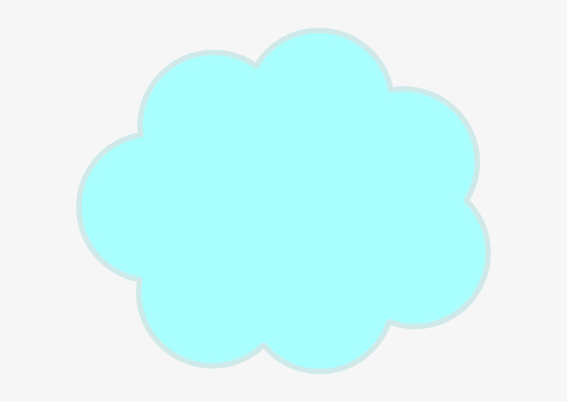 Blue Thought Bubble Svg Clip Arts 600 X 502 Px, transparent png download