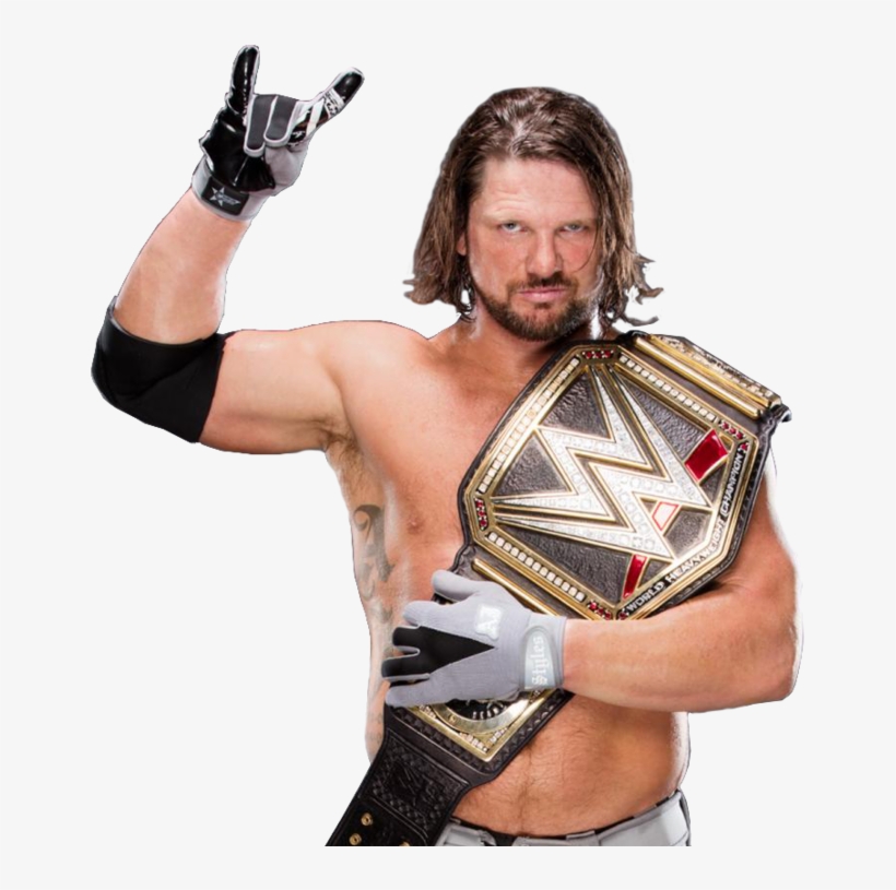 Aj Styles Started And Ended The Calendar Year Of 2017 - Aj Styles Ic Champion, transparent png download